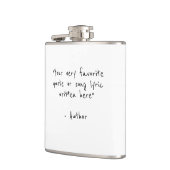 カスタム引用文 – 独自のお尻を作成 フラスク (左)