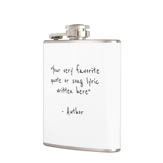 カスタム引用文 – 独自のお尻を作成 フラスク (左)