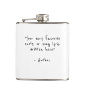 カスタム引用文 – 独自のお尻を作成 フラスク (正面)