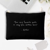 カスタム引用文 – 独自のミニマリストを作成 アクセサリーポーチ