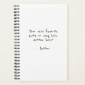 カスタム引用文 – 独自のミニマリストを作成 プランナー手帳 (正面)