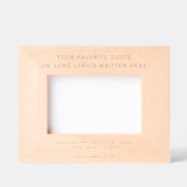 カスタム引用文 – 自分で作成 レーザー彫刻フレーム (正面)