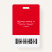 カスタム従業企業の員名タグバッジ バッジ (裏面)