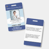 カスタム従業員の写真ロゴ学校IDカード バッジ (Front & Back)