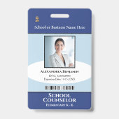 カスタム従業員の写真ロゴ学校IDカード バッジ (Front)