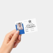 カスタム従業員バッジ、名前フォト、企業のロゴ バッジ (手持ち)