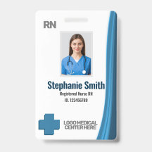 カスタム従業員写真 RN ナース ID バッジ