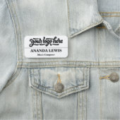 カスタム従業員名タグのロゴ名とタイトルバッジ 名札 (インサイチュ)