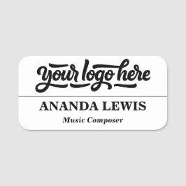 カスタム従業員名タグのロゴ名とタイトルバッジ 名札