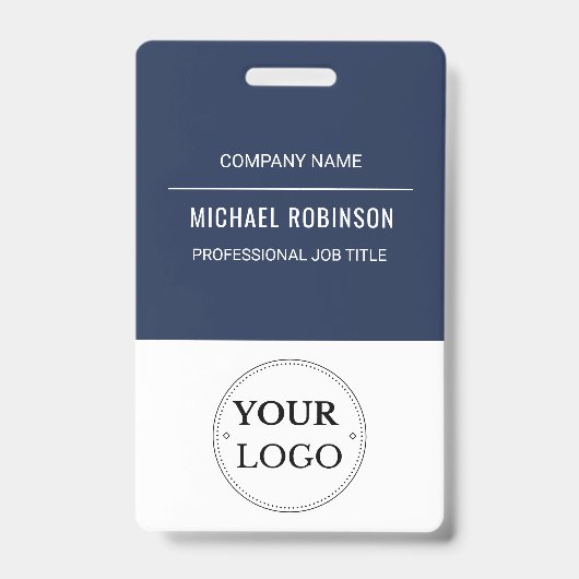 カスタム従業員名ロ企業のゴ バッジ (正面)