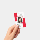 カスタム従業員IDモダンバ企業のージレッド バッジ (手持ち)