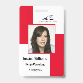 カスタム従業員IDモダンバ企業のージレッド バッジ