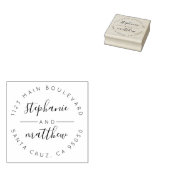 カスタム循環スクリプ結婚トの差出人住所 ラバースタンプ (押印)