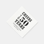 カスタム応援マイルストーン誕生日 スタンダードカクテルナプキン (角)