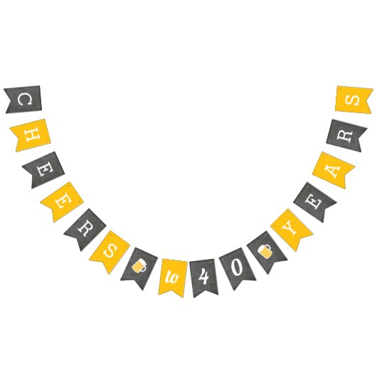 カスタム応援マイルストーン誕生日 バンティングフラッグ (全)