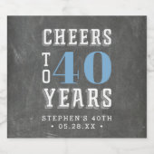 カスタム応援マイルストーン誕生日 ビールラベル (シングルラベル)