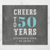 カスタム応援マイルストーン誕生日 ビールラベル (シングルラベル)