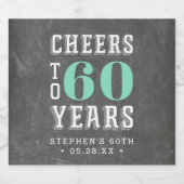 カスタム応援マイルストーン誕生日 ビールラベル (シングルラベル)