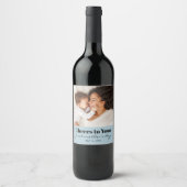 カスタム応援第一母の日ワインラベル ワインラベル (正面)
