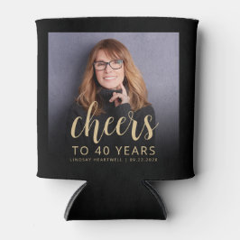 カスタム応援40歳の誕生日パーティー 缶クーラー