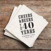 カスタム応援&ビアーズマイルストン誕生日 スタンダードカクテルナプキン