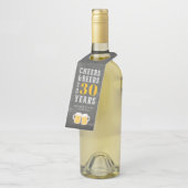 カスタム応援&ビアーズマイルストン誕生日 ボトルネックタグ (アングル)