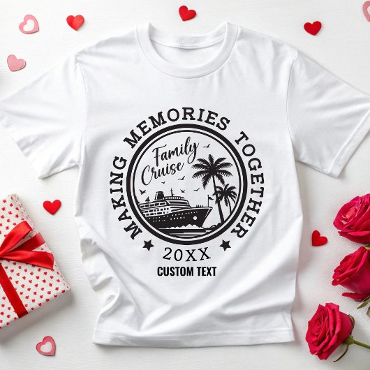 カスタム思い出を一緒にする2025年ファミリークルーズ Tシャツ