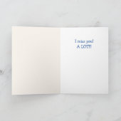 カスタム恋しく思猫のカード カード (内部)