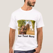カスタム恋人カスタムイベント写真カスタムカスタム Tシャツ (正面)