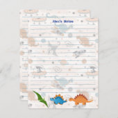 カスタム恐竜の学ノテカード エンクロージャーカード (正面/裏面)