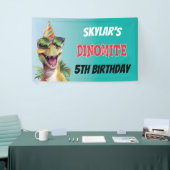 カスタム恐竜ジノミートモノグラム第5誕生日 横断幕 (トレードショー)