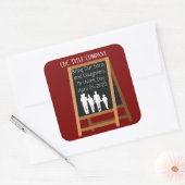 カスタム息子を働かせる スクエアシール (封筒)