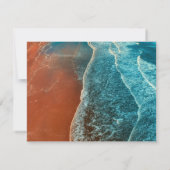 カスタム悔やみや弔慰ビーチ葬儀 サンキューカード (裏面)