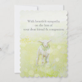 カスタム悔やみや弔慰図解入りの、写真付きのラムフォールスノー カード