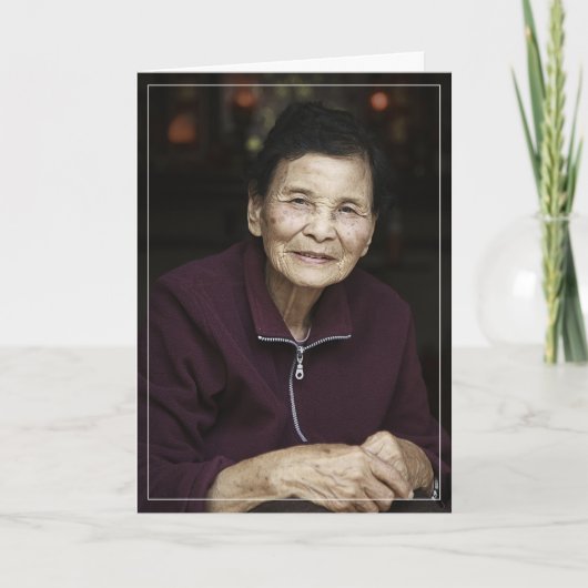 カスタム悔やみや弔慰追悼式 サンキューカード (正面)