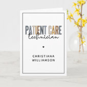 カスタム患者気に技術者PCTギフト カード (黄色い花)