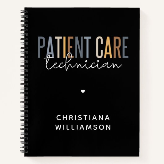 カスタム患者気に技術者PCTギフト ノートブック (正面)