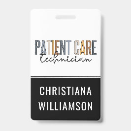 カスタム患者気に技術者PCTギフト バッジ