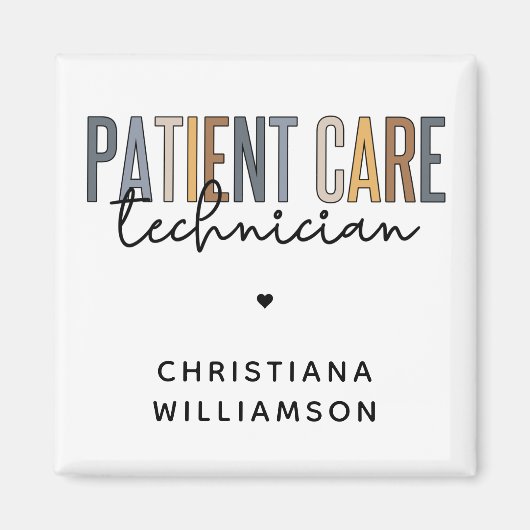 カスタム患者気に技術者PCTギフト マグネット (正面)