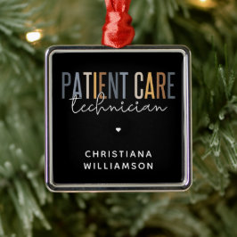 カスタム患者気に技術者PCTギフト メタルオーナメント