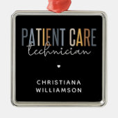 カスタム患者気に技術者PCTギフト メタルオーナメント (正面)