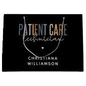 カスタム患者気に技術者PCTギフト ラージペーパーバッグ (正面)