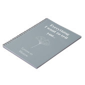 カスタム悲嘆ミニマルジャーナル ノートブック (左側)