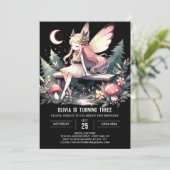 カスタム愛らしい妖精誕生日 招待状 (スタンド正面)