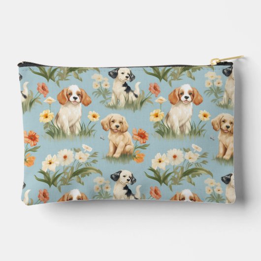 カスタム愛らしい子犬の鉛筆ケース アクセサリーポーチ (裏面)