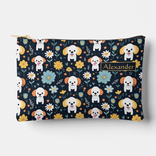 カスタム愛らしい子犬の鉛筆ケース アクセサリーポーチ (正面)