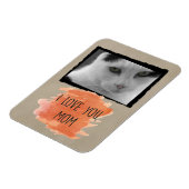 カスタム愛ママ猫フォトマグネット マグネット (左側)