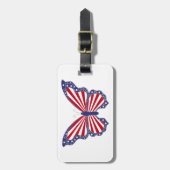 カスタム愛国バタフライラゲッジタグ ラゲッジタグ (正面縦)