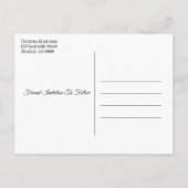 カスタム愛国的なバントスターが日付を保存 案内ポストカード (裏面)