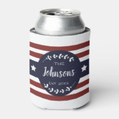 カスタム愛国的アメリカーナ7月4日パーティー 缶クーラー (缶正面)